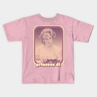 Princess Diana /// Retro Style Fan Design Kids T-Shirt